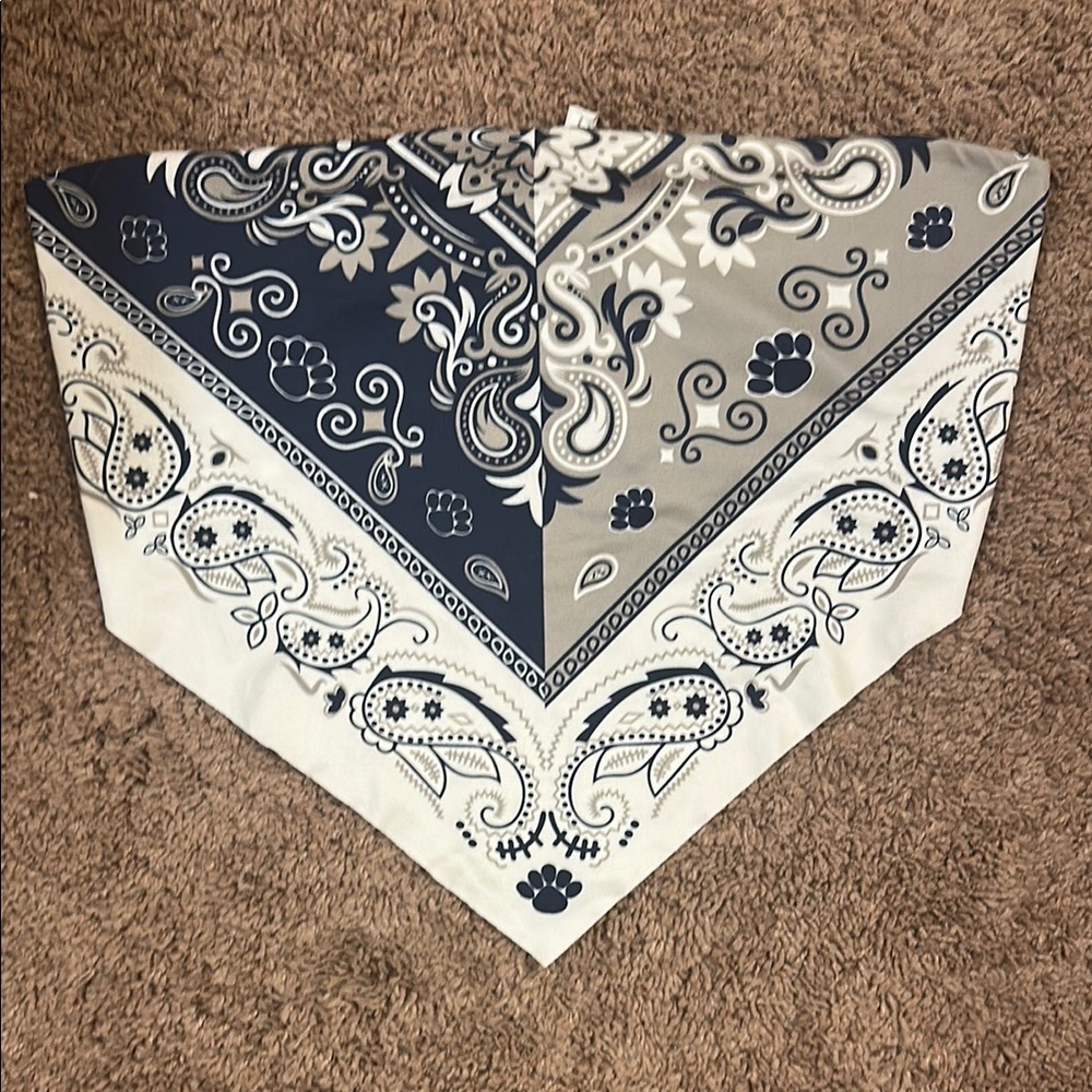 Navy and Gray Bandana